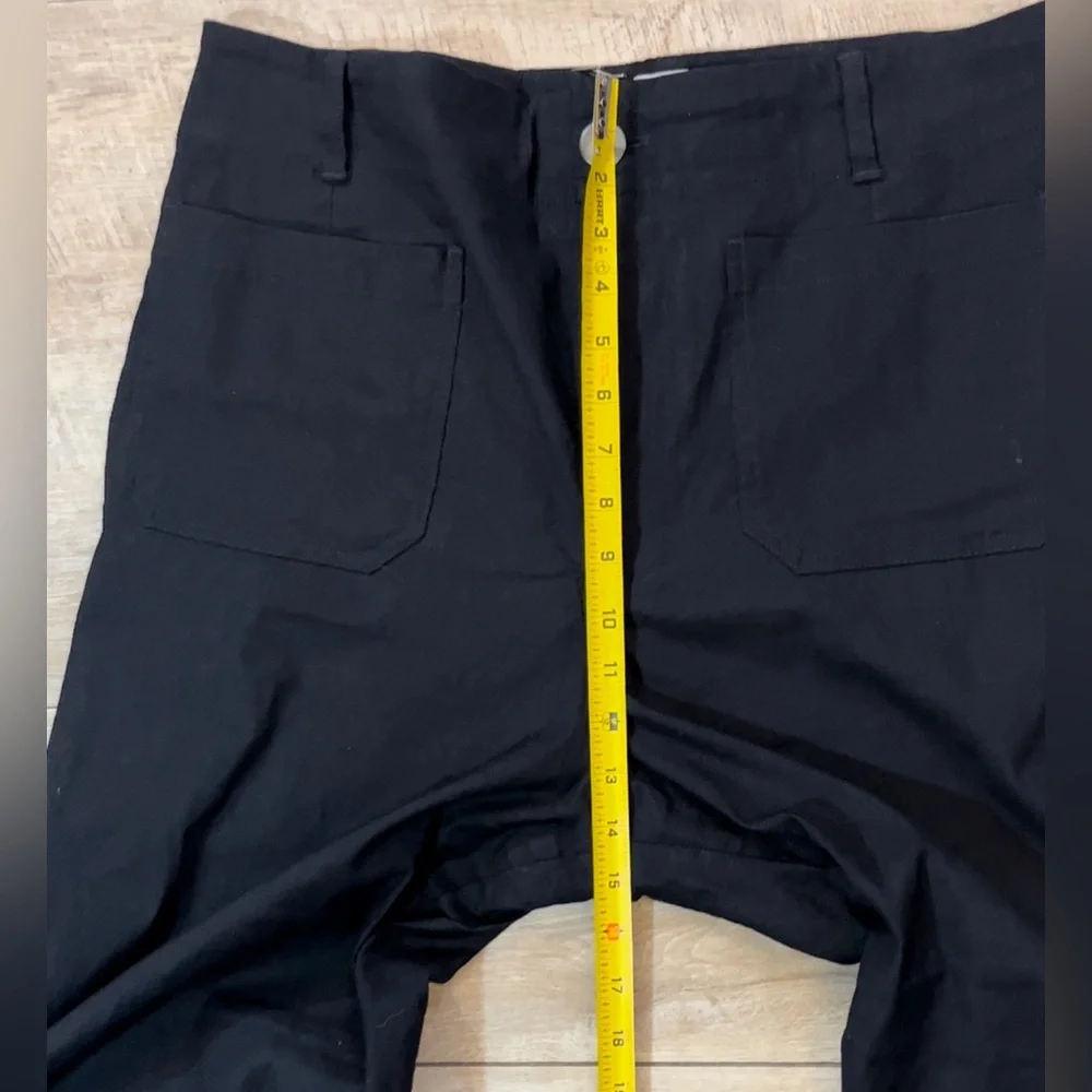 Anthropologie Maeve The Colette Linen Blend Wide Leg Cropped Pants Size 33 - Picture 7 of 9